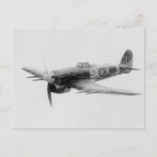 Hawker Typhoon Vykort (Framsida)