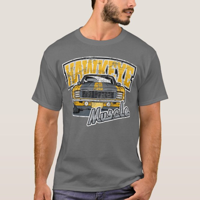 Hawkeye Muscle Car C1 retro T Shirt (Framsida)