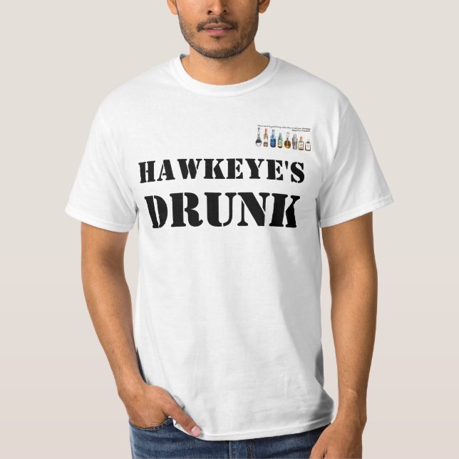 Hawkeyes drack T-tröja Tee Shirt (Framsida)