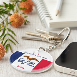 Hawkeyes Iowa w/ initialer Flagga