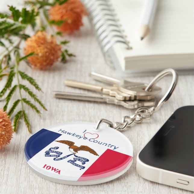 Hawkeyes Iowa w/ initialer Flagga (Högra Framsidan)