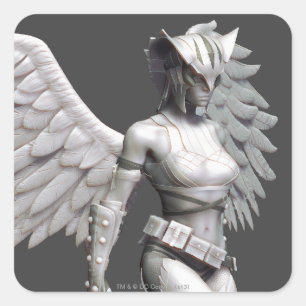 Hawkgirl Fyrkantigt Klistermärke