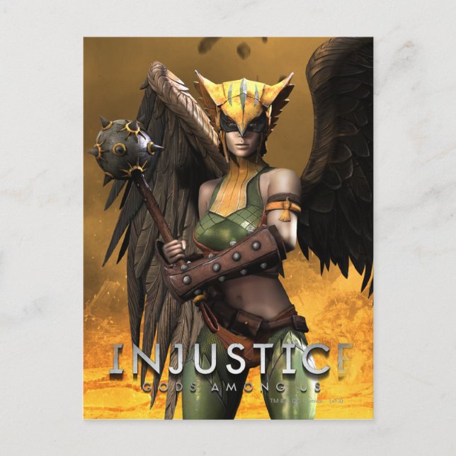 Hawkgirl Vykort (Framsida)