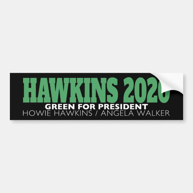 Hawkins 2020 Bumper Sticker Bildekal (Framsidan)