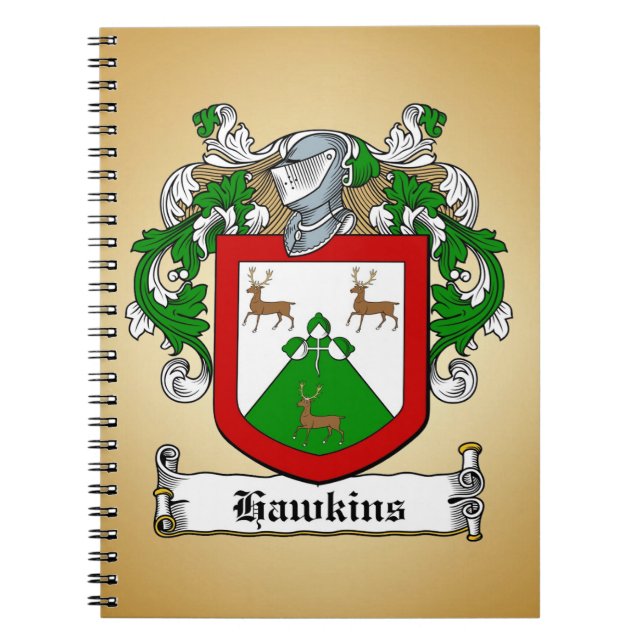 Hawkins Coat of Arms Anteckningsbok (Framsidan)