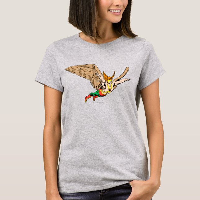 Hawkman Flies T Shirt (Framsida)
