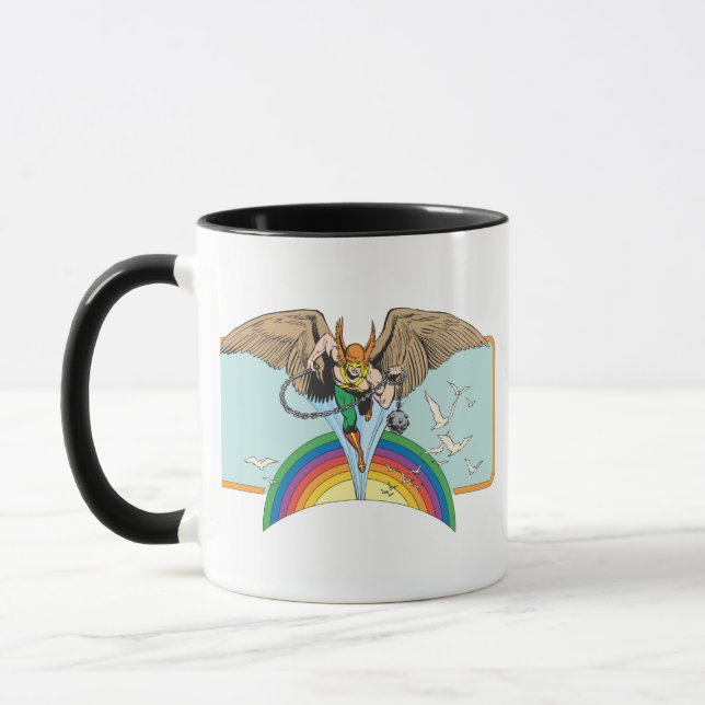 Hawkman Flies Thru Himlar Mugg (Vänster)