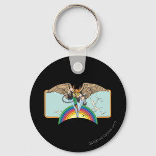 Hawkman Flies Thru Himlar Nyckelring