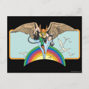 Hawkman Flies Thru Himlar Vykort