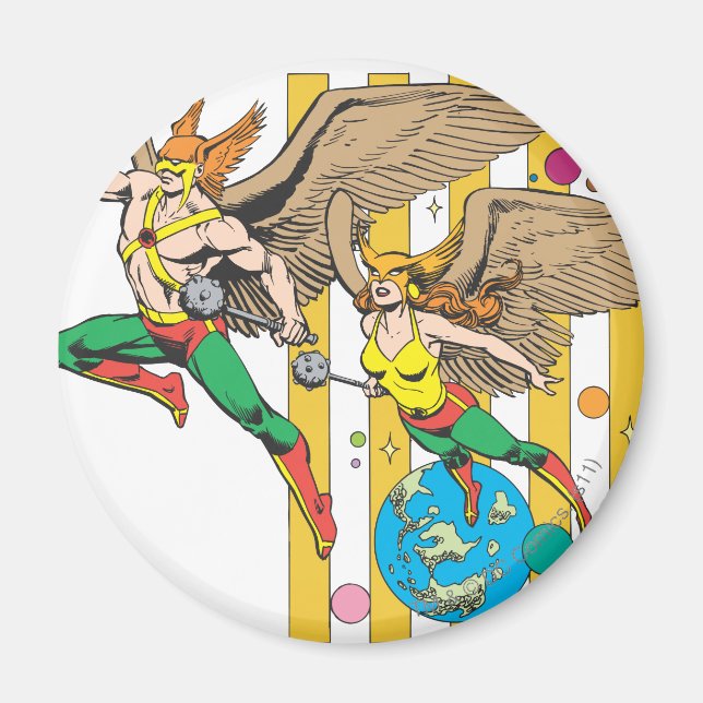 Hawkman & Hawkwomen Magnet (Framsidan)