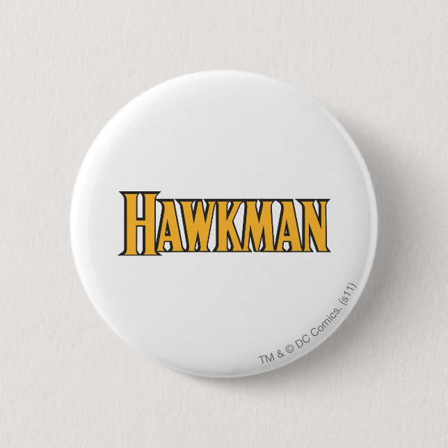Hawkman-Logotypen Knapp (Framsida)