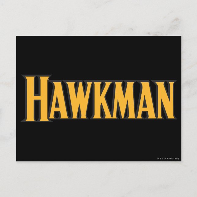 Hawkman-Logotypen Vykort (Framsida)
