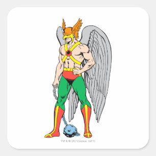 Hawkman Ständiga Pose Fyrkantigt Klistermärke