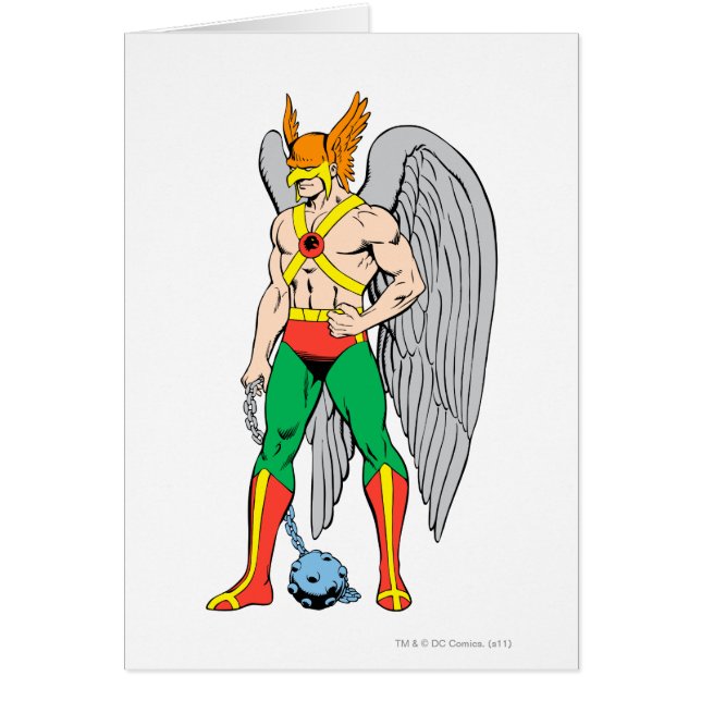 Hawkman Ständiga Pose Hälsningskort (Framsidan)