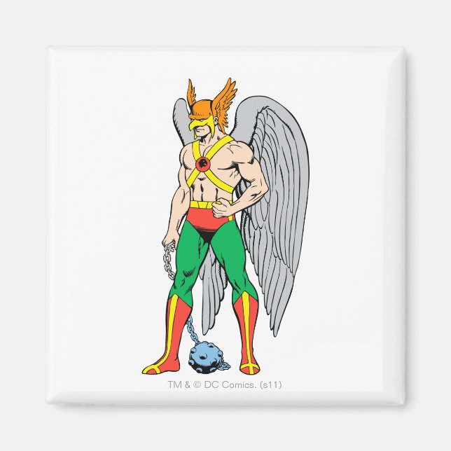 Hawkman Ständiga Pose Magnet (Framsidan)