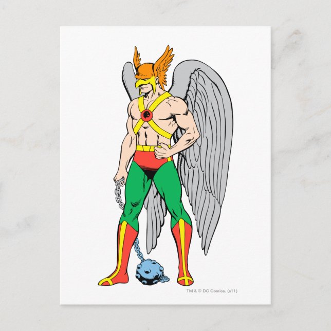 Hawkman Ständiga Pose Vykort (Framsida)