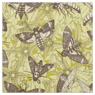 Hawkmoth chartreuse tyg