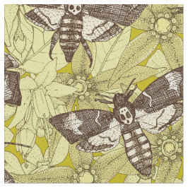 Hawkmoth chartreuse tyg