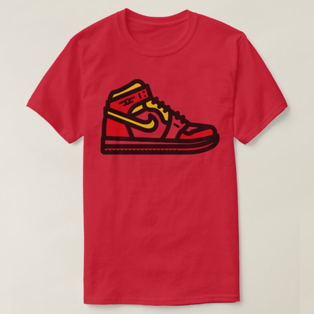 Hawks Basketball Sneakers T Shirt (Design framsida)
