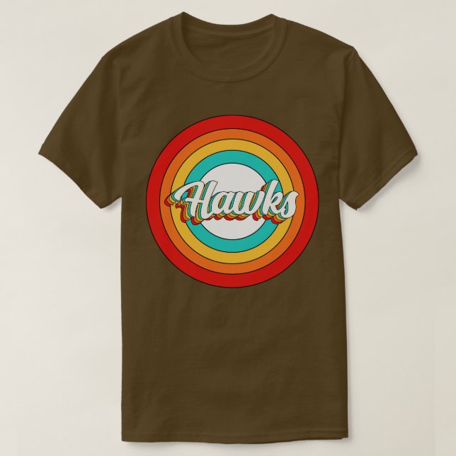 Hawks Namn Shirt Vintage Hawks Circle T (Design framsida)
