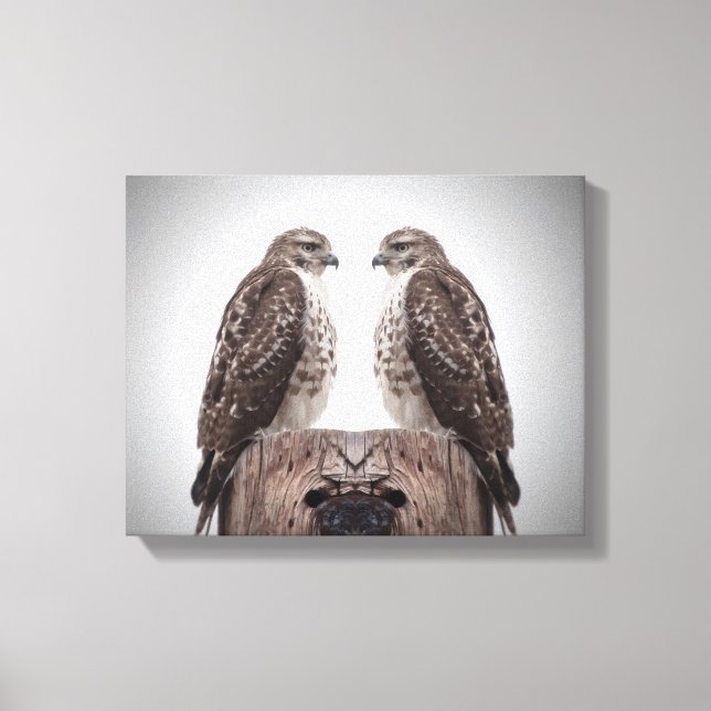 Hawks på posten canvastryck (Framsida)