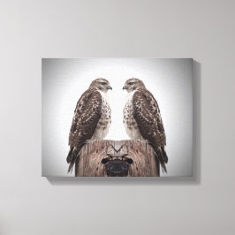 Hawks på posten canvastryck