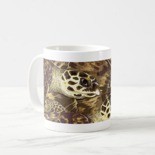 Hawksbill Sea Turtle Graphic Kaffemugg