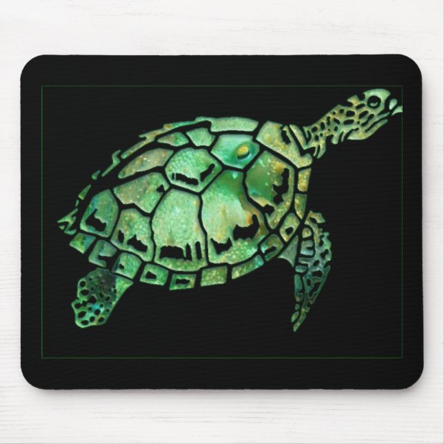 Hawksbill sköldpadda musmatta (Framsidan)