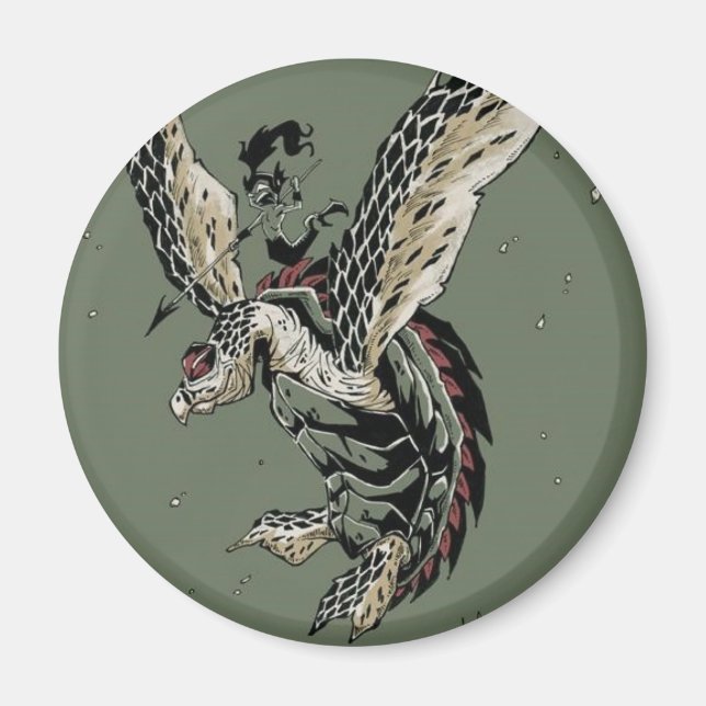 HawksBill Warrior Magnet (Framsidan)
