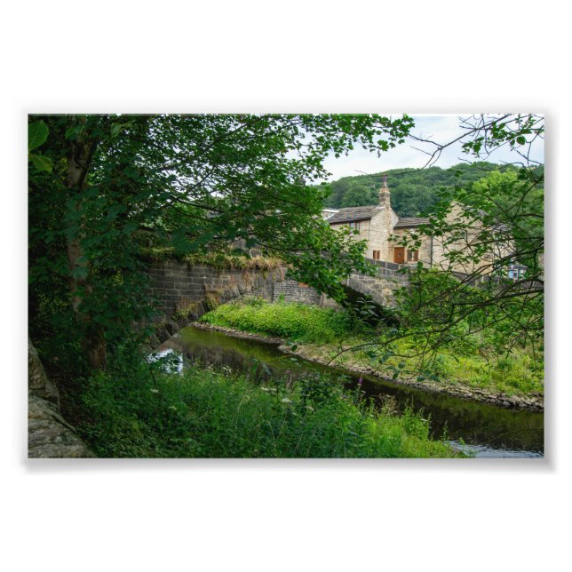 Hawksclough Bridge, Mytholmroyd Fototryck (Framsidan)