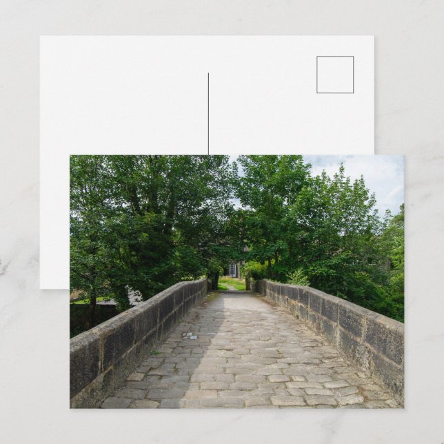 Hawksclough Bridge, Mytholmroyd Vykort (Fram/baksida)