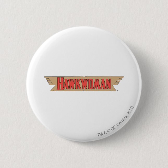 Hawkwomen-Logotypen Knapp (Framsida)