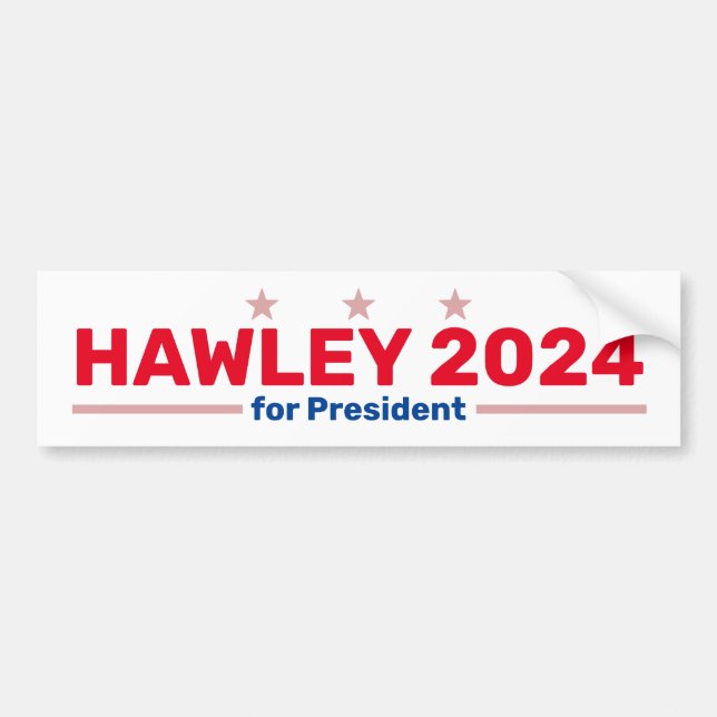Hawley 2024-stötdekal bildekal (Framsidan)