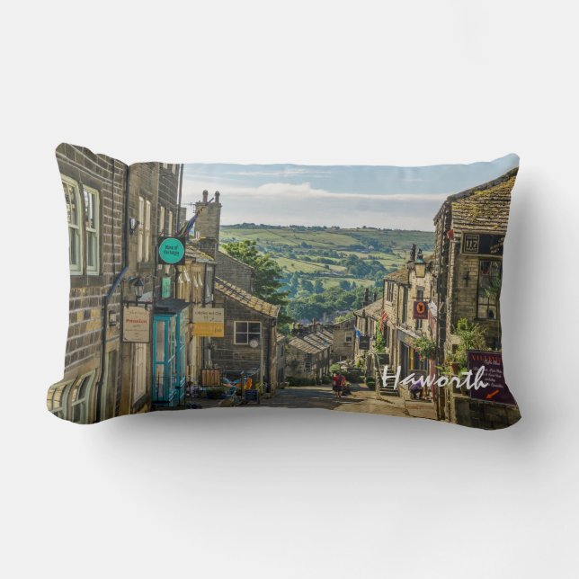 Haworth Yorkshire Dales Scenia Picturesque Lumbarkudde (Framsida)