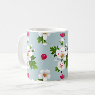 Hawthorn Flowers Kaffemugg