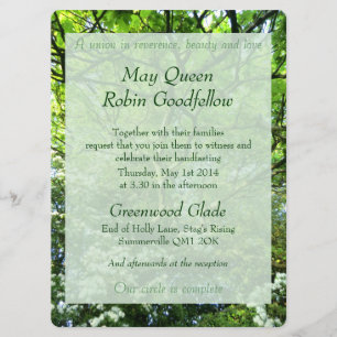 Hawthorn och Oak Handfasteinbjudan Inbjudningar