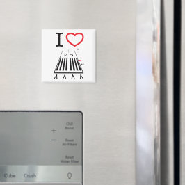 Hawthorne Airport Runway 25 - Square Magnet