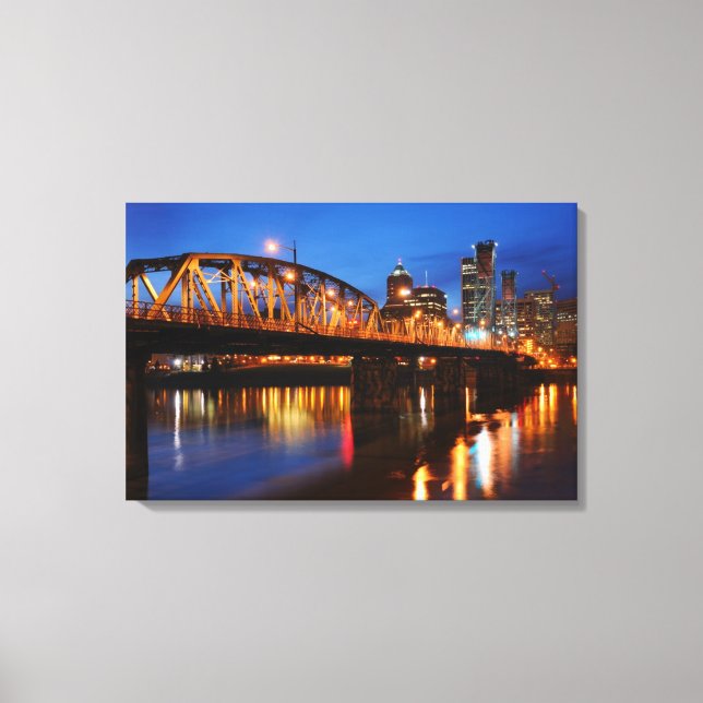 Hawthorne Bridge Canvastryck (Framsida)