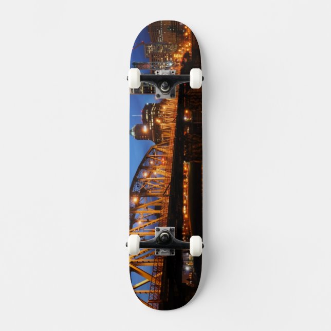 Hawthorne Bridge Old School Skateboard Bräda 18 Cm (Framsida)