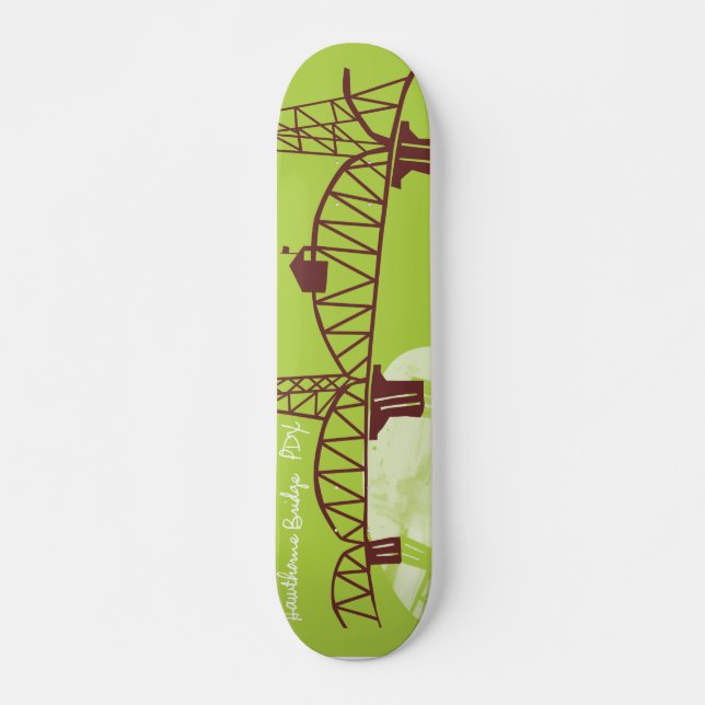 Hawthorne Bridge, PDX Skateboard (Framsida)