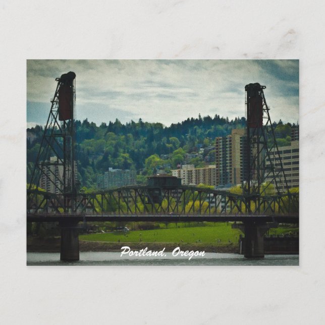 Hawthorne Bridge - Portland, Oregon Vykort (Framsida)