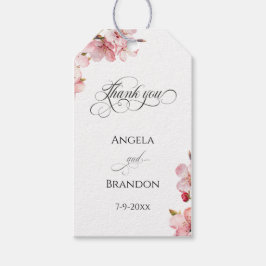 Hawthorne Calligraphy Thank You Presentetikett