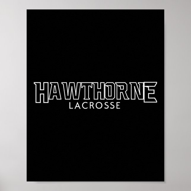Hawthorne Lacrosse 2024 Poster (Framsidan)