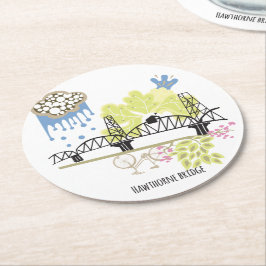 Hawthorne överbryggar den Portland kustfartyget Underlägg Papper Rund