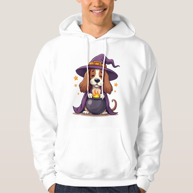 Häx-Basset-öl Hoodie (Framsida)