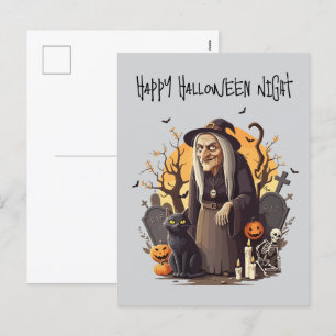 👻 Häx-Halloween-postkort 🎃🧙♀️ Helg Vykort