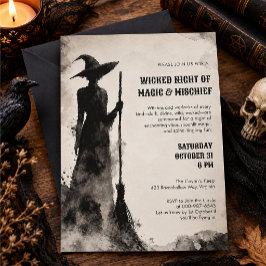 Häx Halloweenfest Inbjudningar