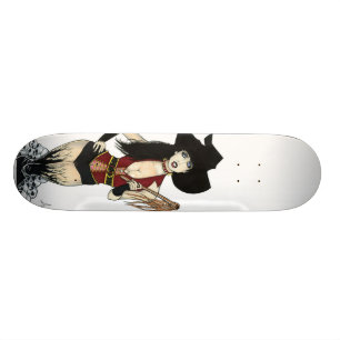 Häxa av död old school skateboard bräda 18 cm