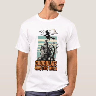 Häxa Choklad Tröja Söt Halloween Godis Design