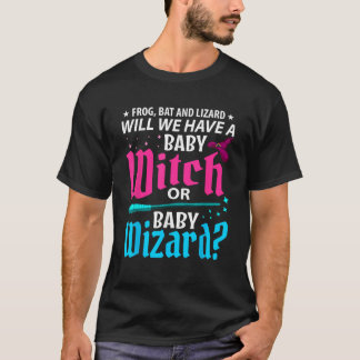 Häxa eller trollkarl könsbestämmande baby shower-f t shirt